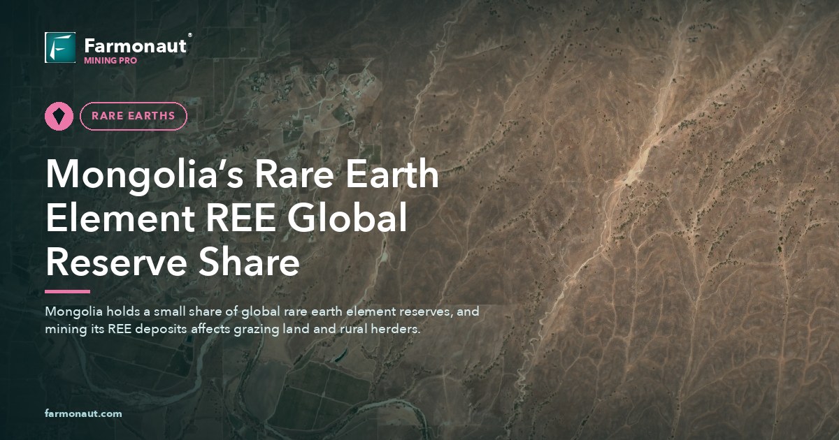 Mongolia’s Rare Earth Element Ree Global Reserve Share