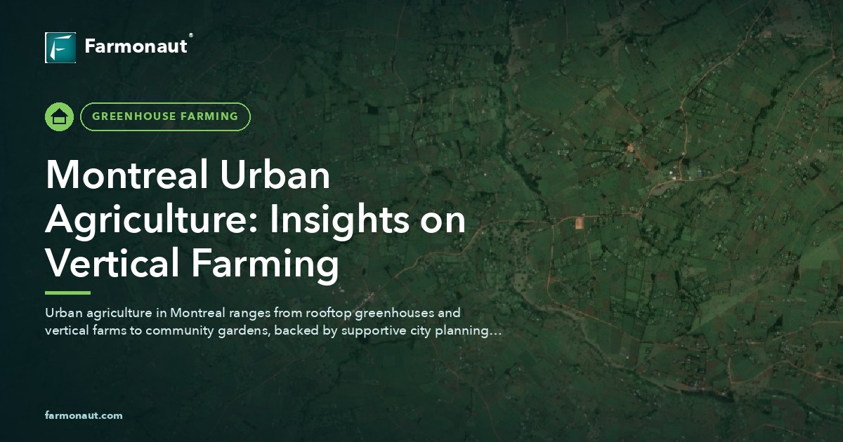 Montreal Urban Agriculture: Insights On Vertical Farming