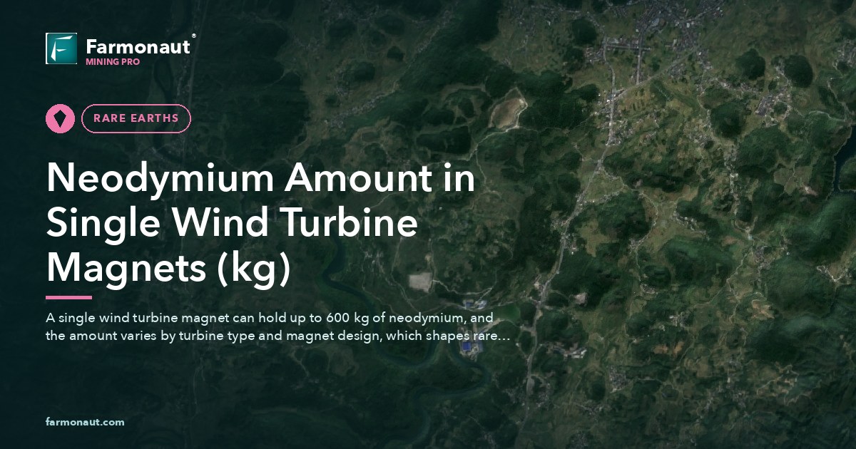 Neodymium Amount In Single Wind Turbine Magnets (Kg)