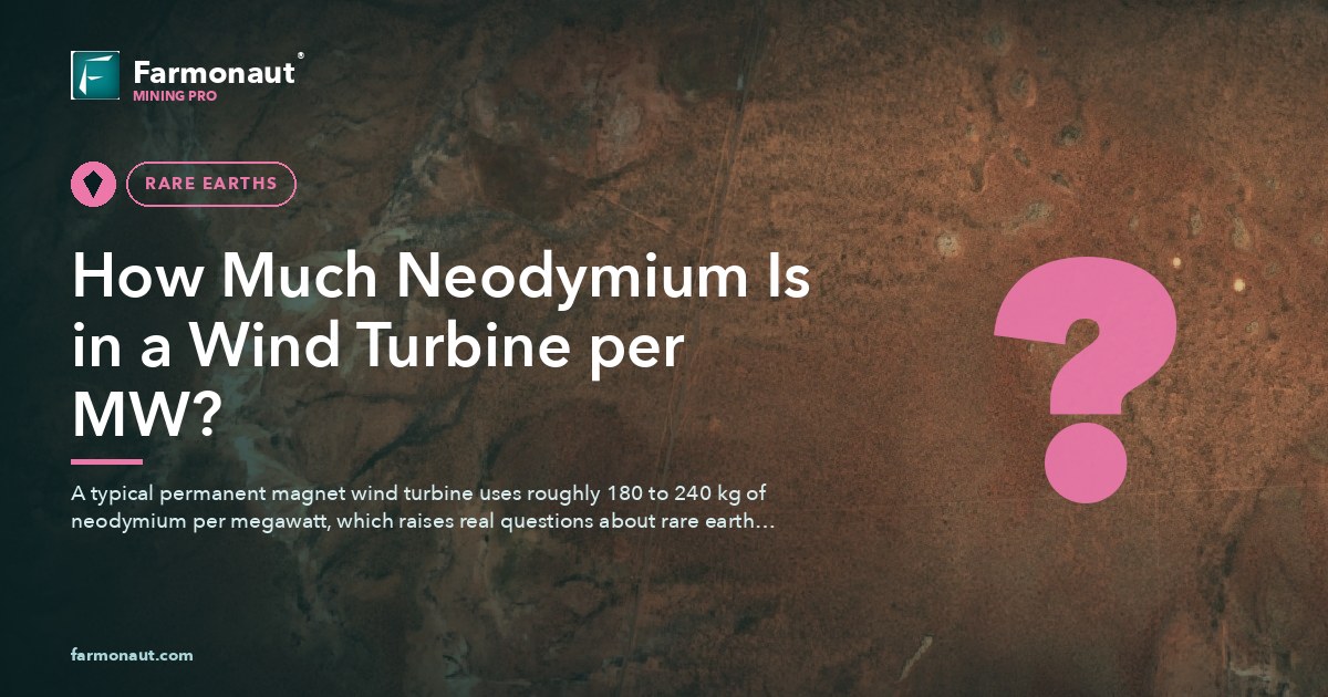 How Much Neodymium Is In A Wind Turbine Per Mw?