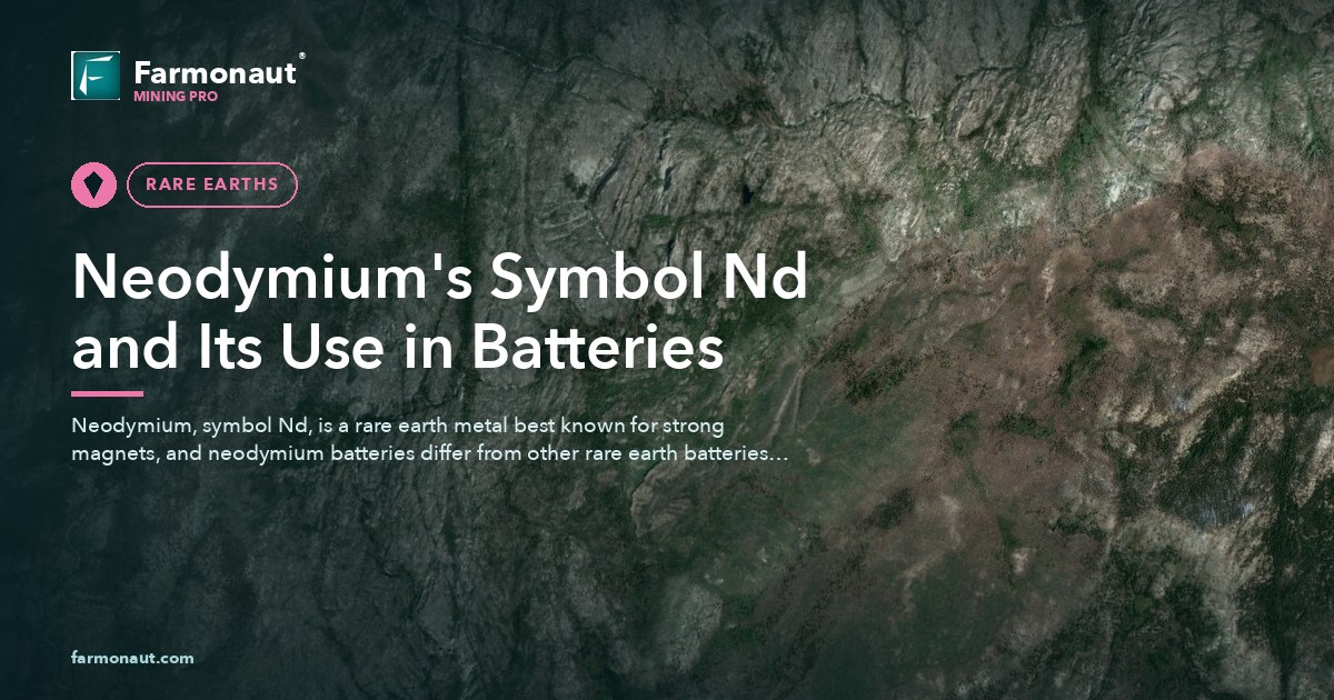 Neodymium'S Symbol Nd And Its Use In Batteries