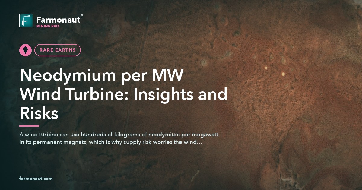 Neodymium Per Mw Wind Turbine: Insights And Risks