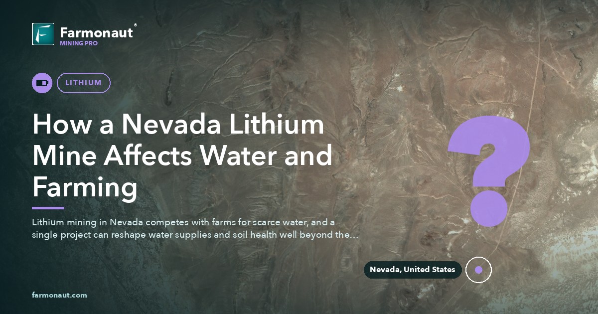 How A Nevada Lithium Mine Affects Water And Farming