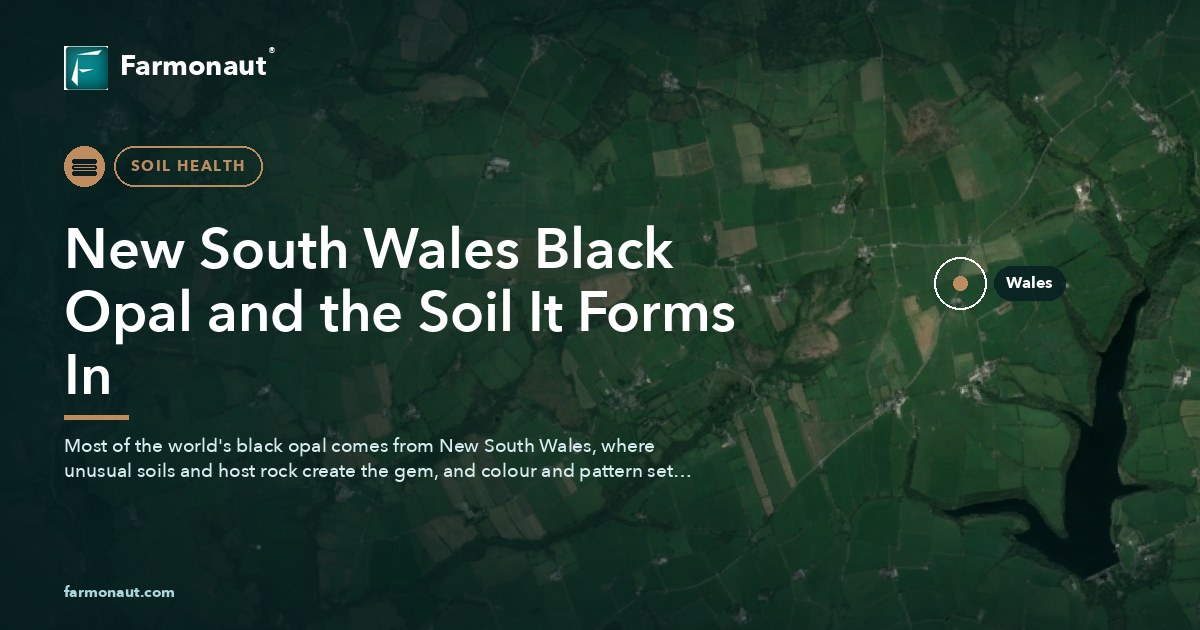 New South Wales Black Opal And The Soil It Forms In