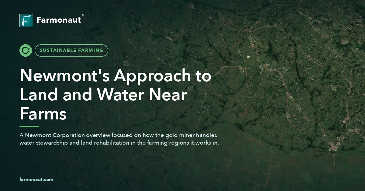 Newmont'S Approach To Land And Water Near Farms