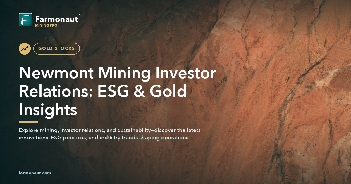 Newmont Mining Investor Relations: Esg &Amp; Gold Insights