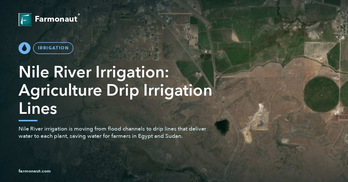 Nile River Irrigation: Agriculture Drip Irrigation Lines