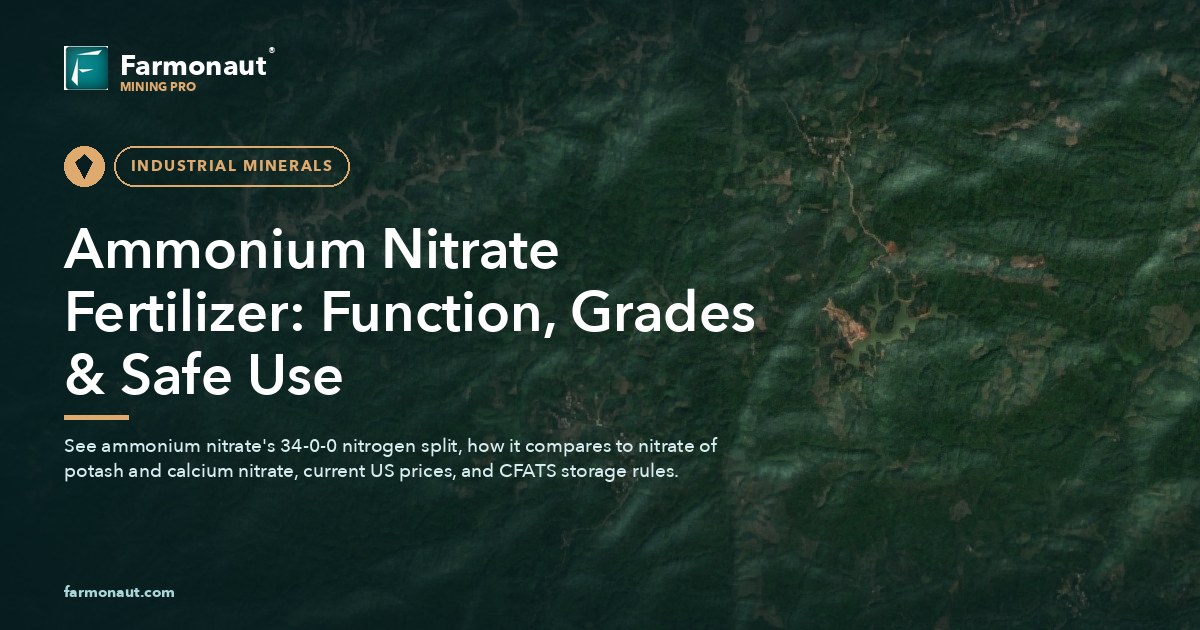 Ammonium Nitrate Fertilizer: Function, Grades &Amp; Safe Use