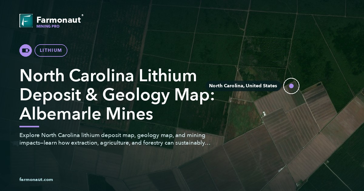 North Carolina Lithium Deposit &Amp; Geology Map: Albemarle Mines