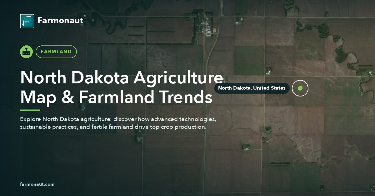 North Dakota Agriculture Map &Amp; Farmland Trends