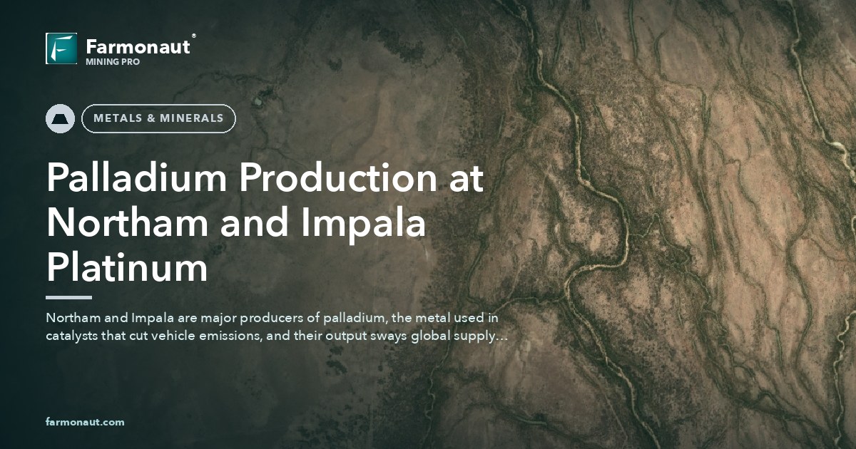 Palladium Production At Northam And Impala Platinum