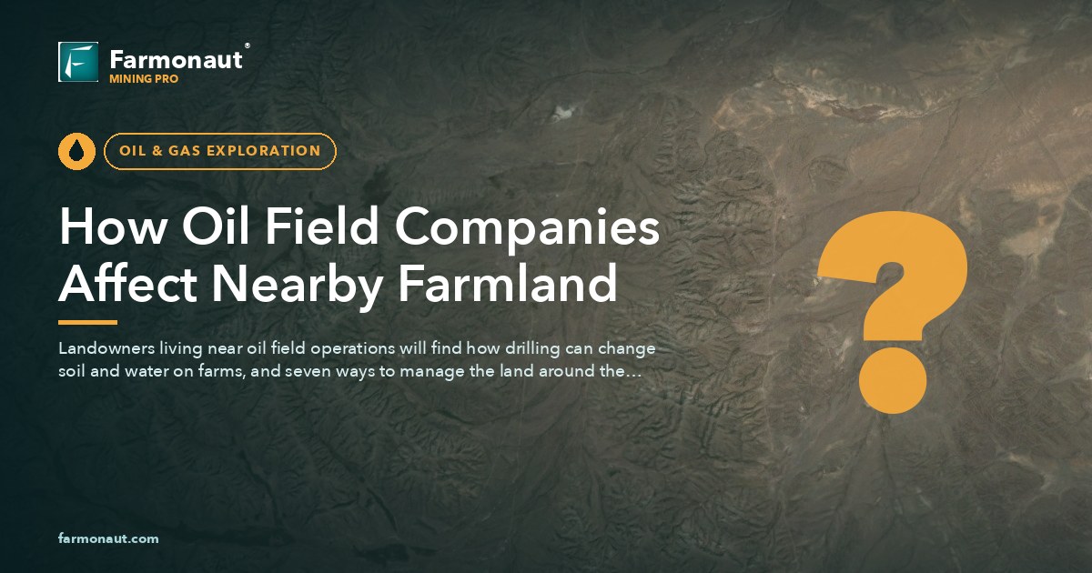How Oil Field Companies Affect Nearby Farmland