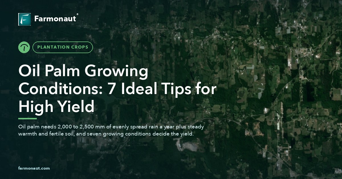 Oil Palm Growing Conditions: 7 Ideal Tips For High Yield 80 Oil Palm Growing Conditions: 7 Ideal Tips For High Yield