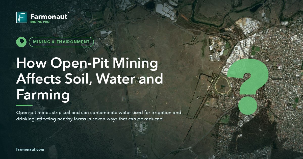 How Open-Pit Mining Affects Soil, Water And Farming