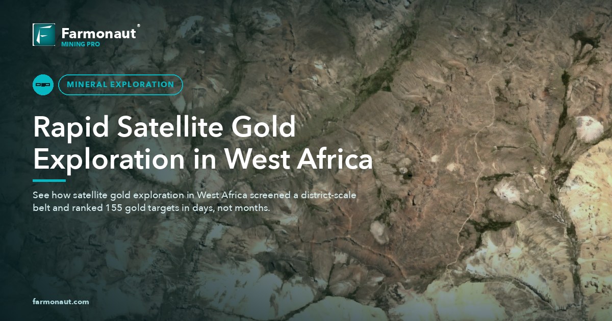 Rapid Satellite Gold Exploration In West Africa