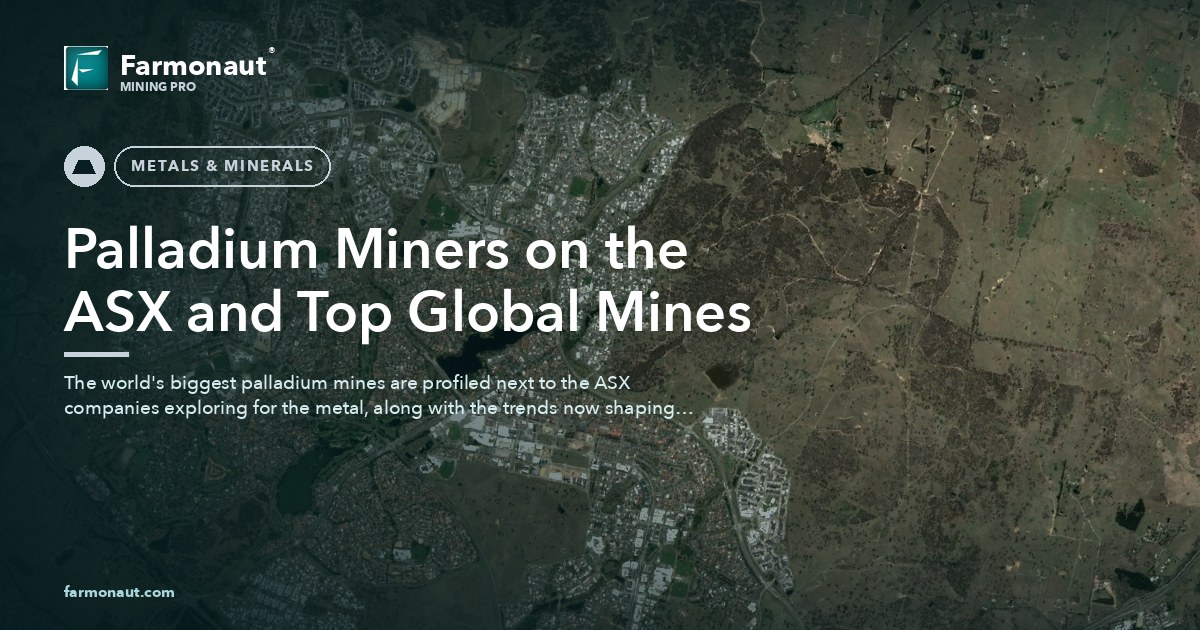 Palladium Miners On The Asx And Top Global Mines