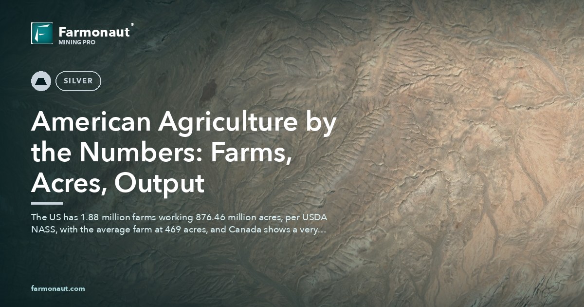 American Agriculture By The Numbers: Farms, Acres, Output