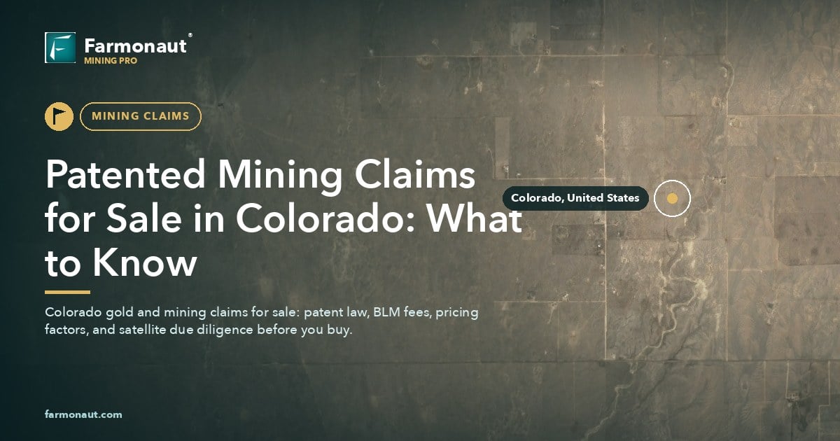 Patented Mining Claims For Sale In Colorado: What To Know