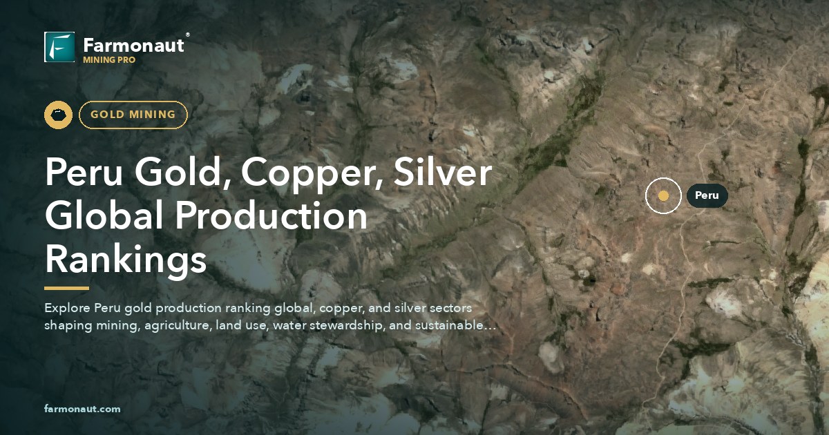 Peru Gold, Copper, Silver Global Production Rankings