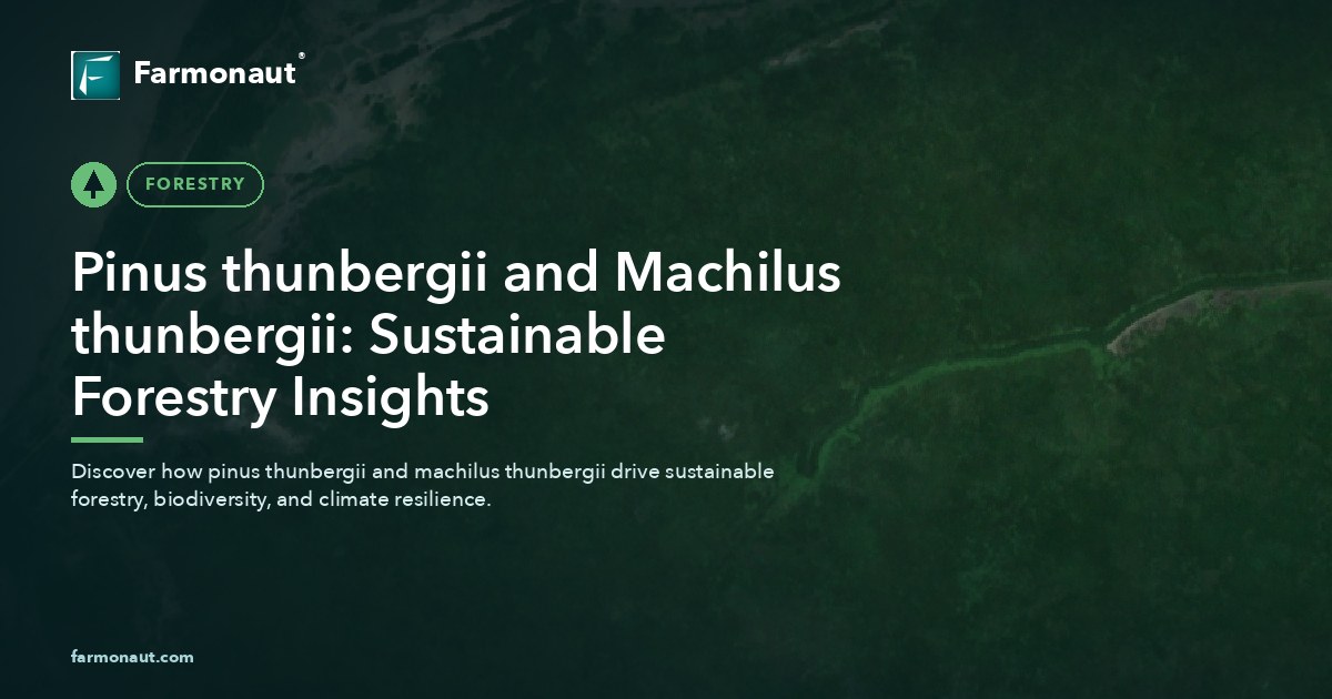 Pinus Thunbergii And Machilus Thunbergii: Sustainable Forestry Insights
