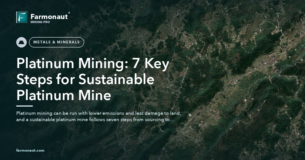 Platinum Mining: 7 Key Steps For Sustainable Platinum Mine