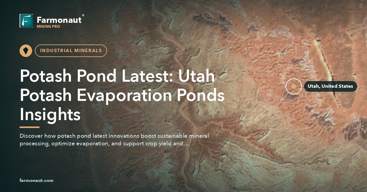 Potash Pond Latest: Utah Potash Evaporation Ponds Insights