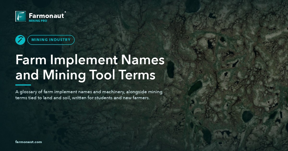 Farm Implement Names And Mining Tool Terms