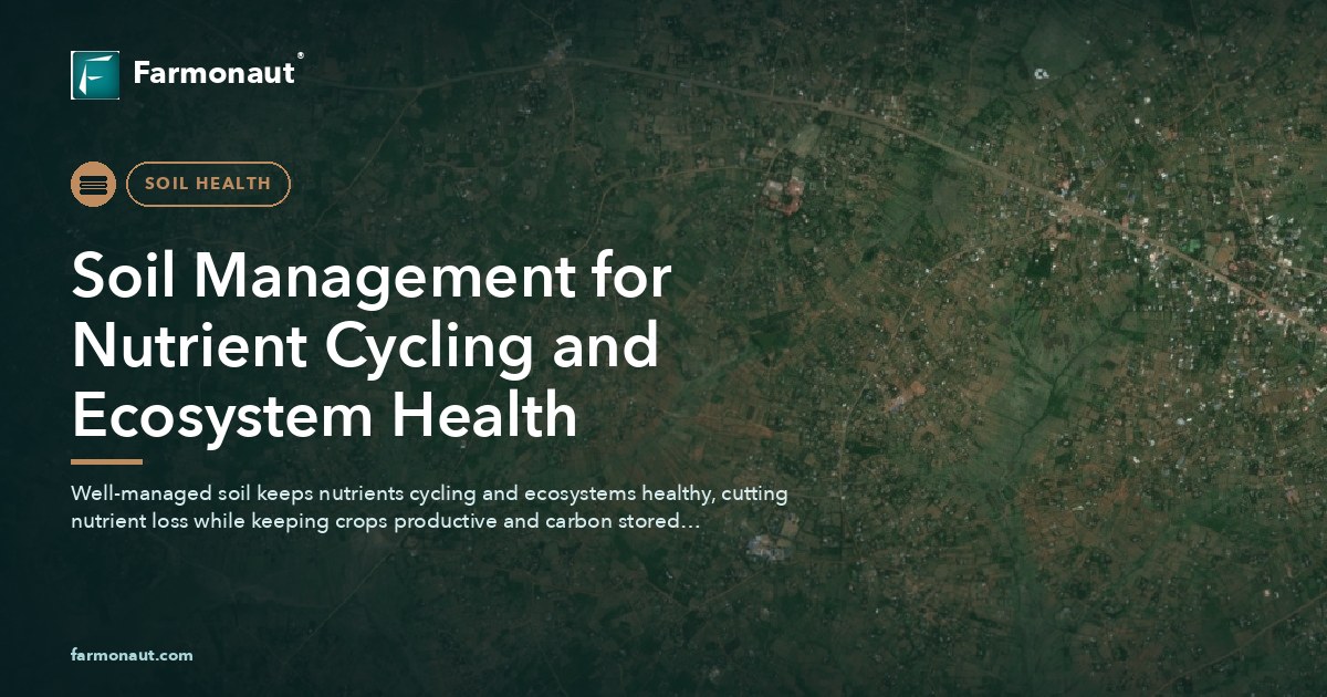Soil Management For Nutrient Cycling And Ecosystem Health