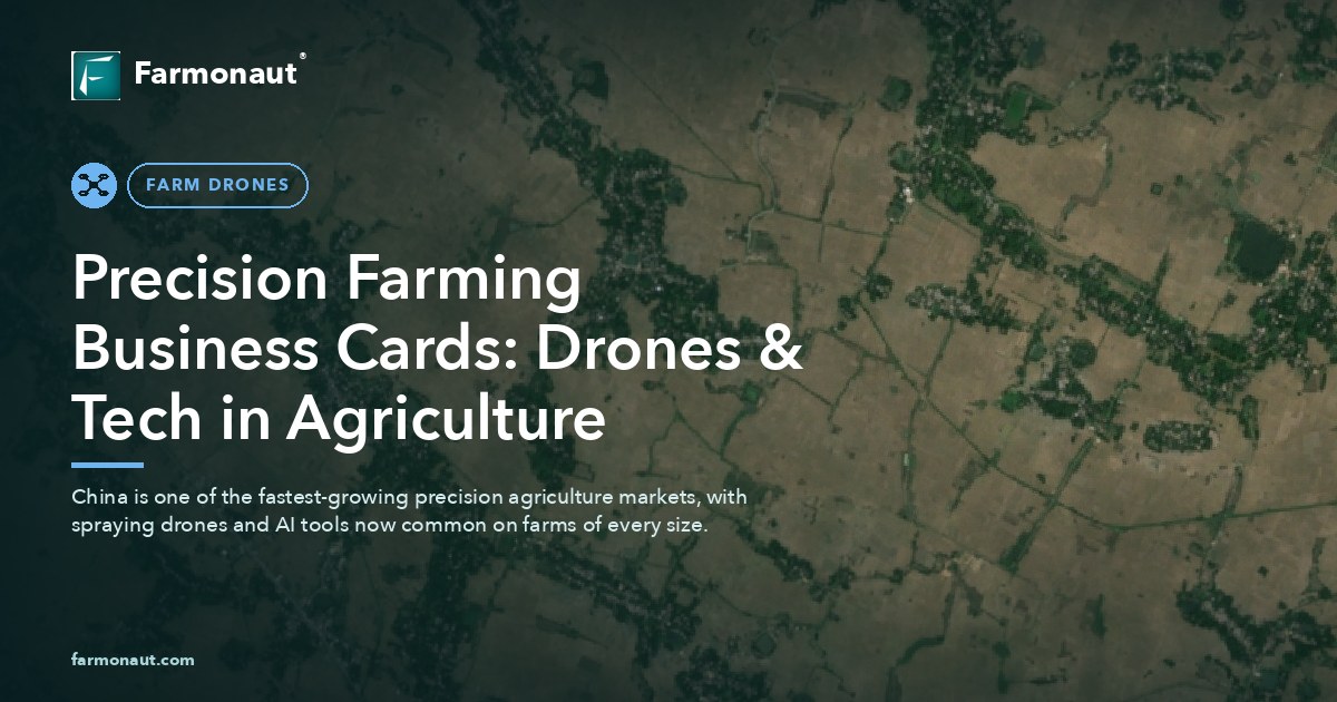 Precision Farming Business Cards: Drones &Amp; Tech In Agriculture
