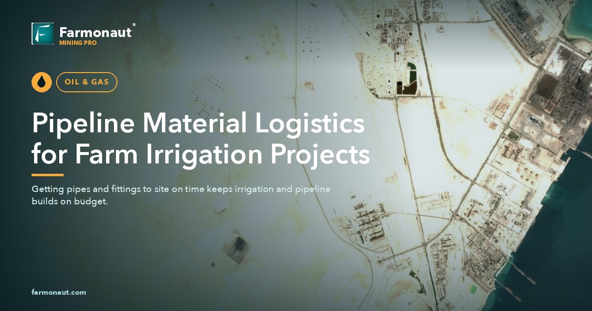 Pipeline Material Logistics For Farm Irrigation Projects