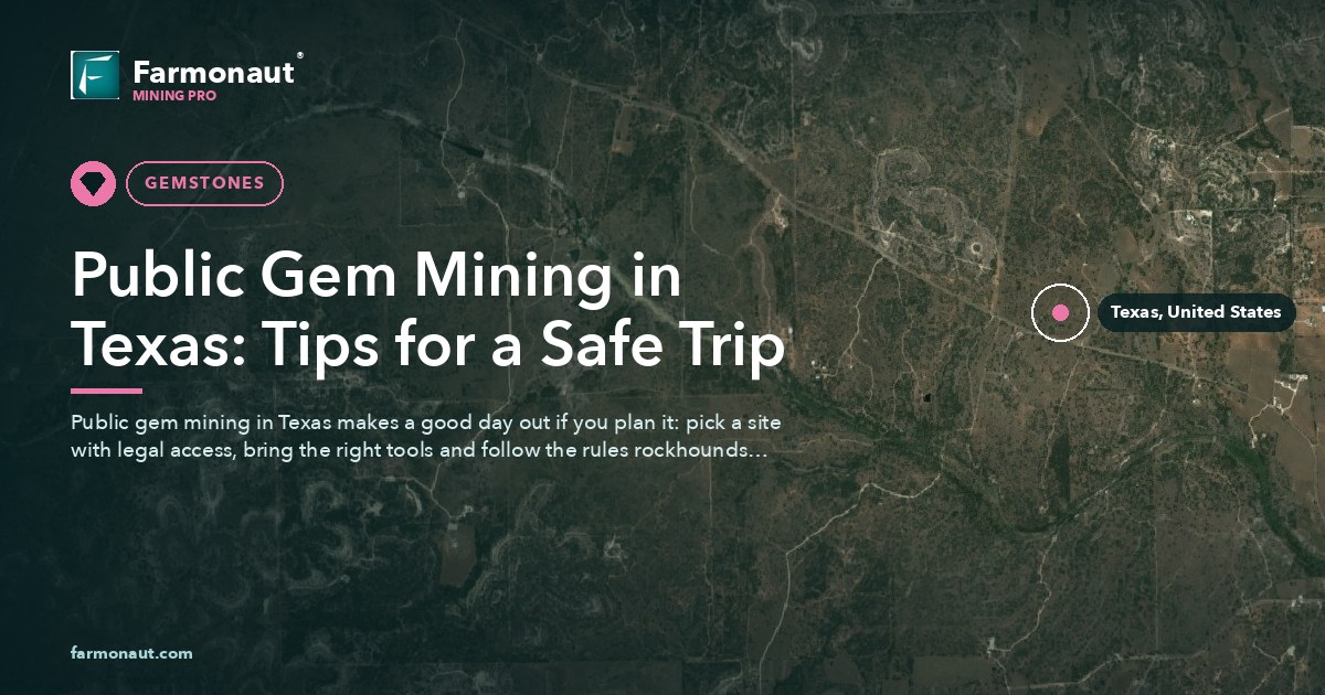 Public Gem Mining In Texas: Tips For A Safe Trip