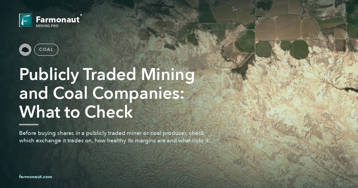 Publicly Traded Mining And Coal Companies: What To Check