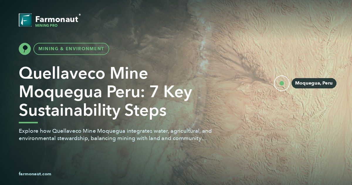 Quellaveco Mine Moquegua Peru: 7 Key Sustainability Steps