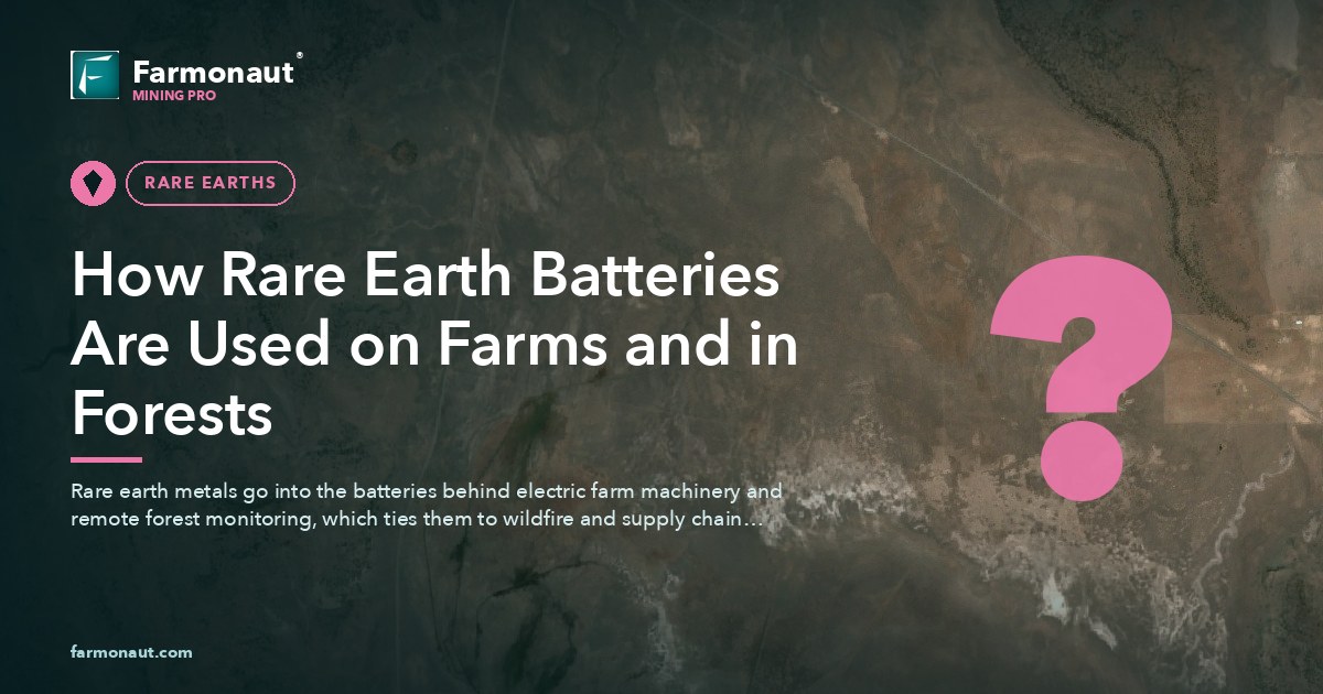 How Rare Earth Batteries Are Used On Farms And In Forests