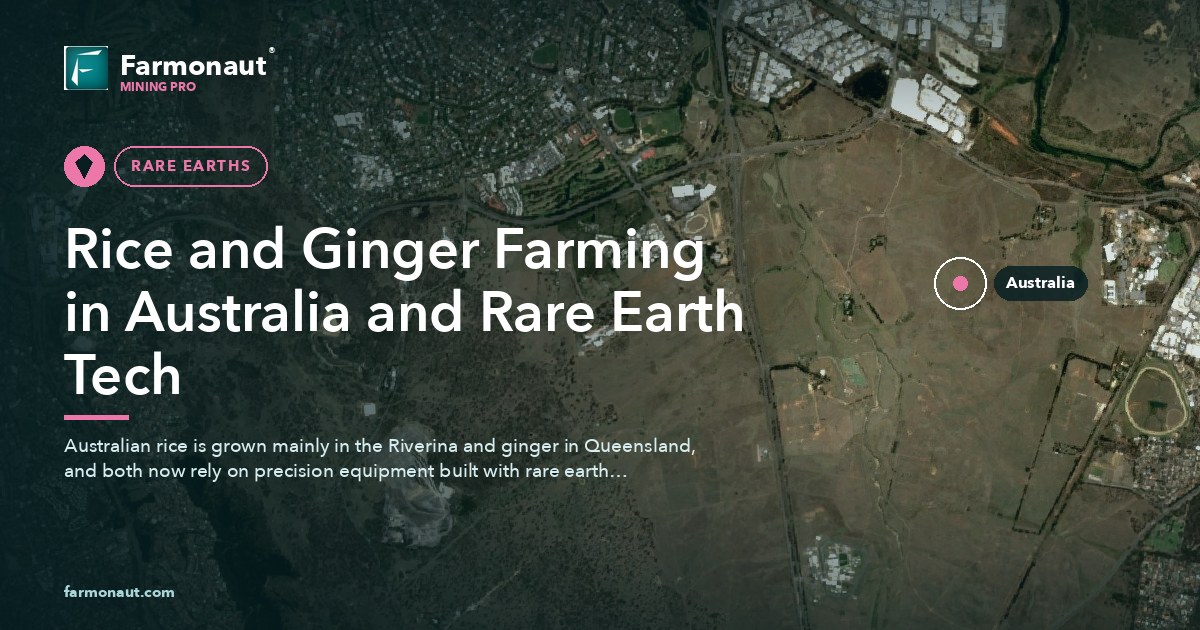 Rice And Ginger Farming In Australia And Rare Earth Tech