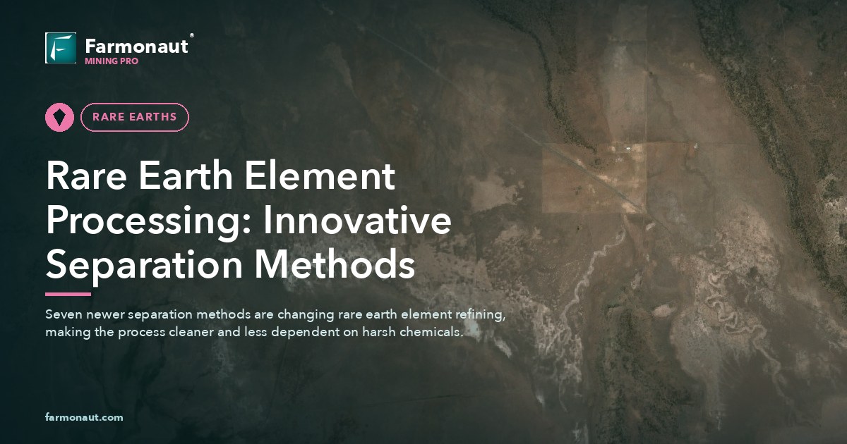 Rare Earth Element Processing: Innovative Separation Methods
