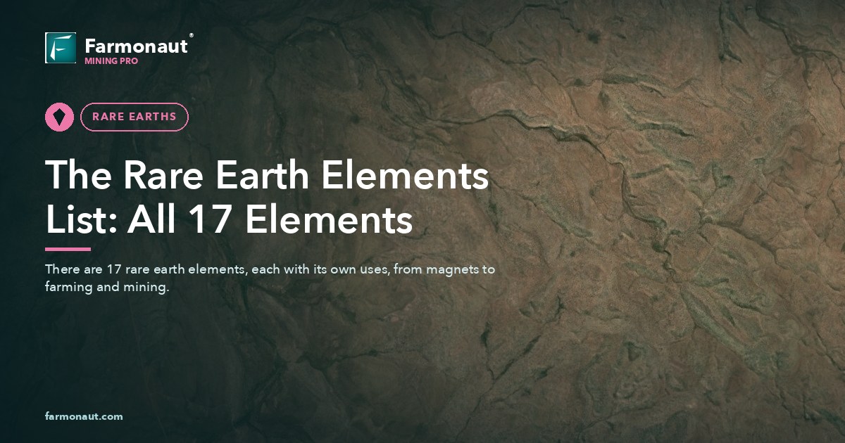 The Rare Earth Elements List: All 17 Elements