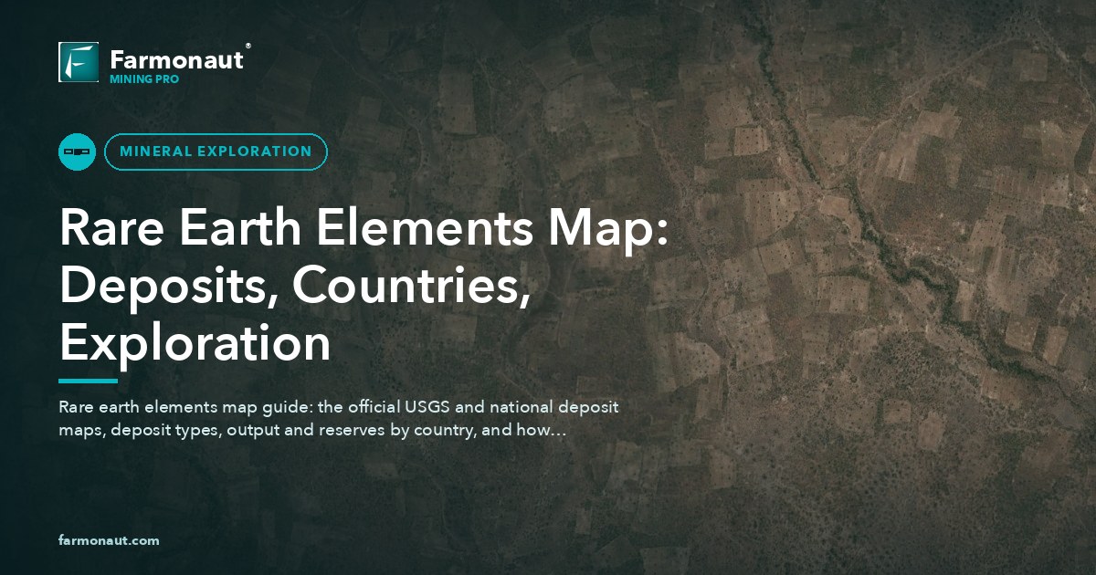Rare Earth Elements Map: Deposits, Countries, Exploration