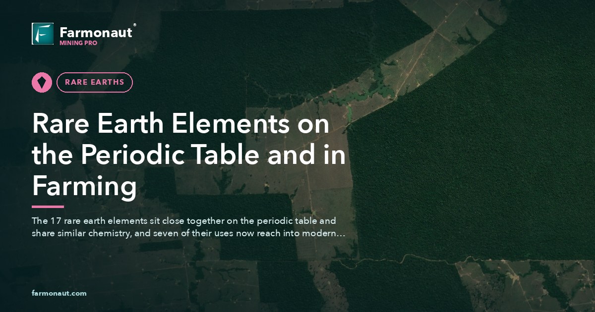 Rare Earth Elements On The Periodic Table And In Farming