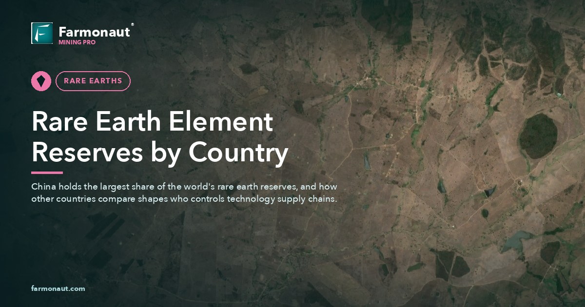 Rare Earth Element Reserves By Country