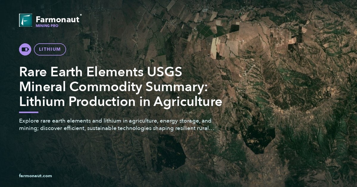 Rare Earth Elements Usgs Mineral Commodity Summary: Lithium Production In Agriculture