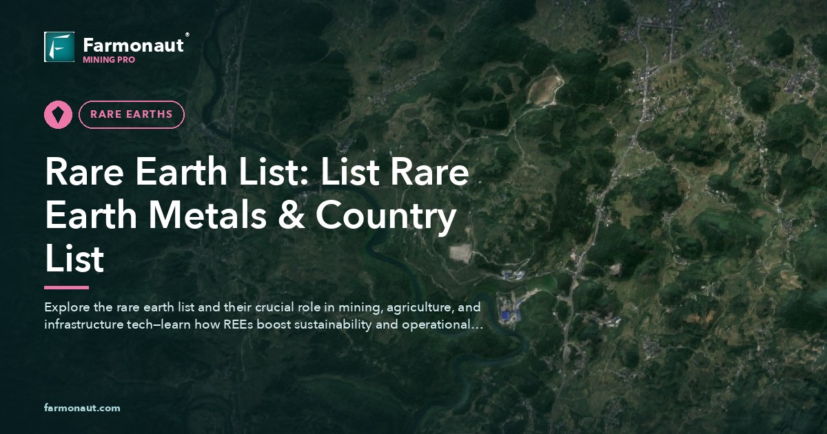 Rare Earth List: List Rare Earth Metals &Amp; Country List