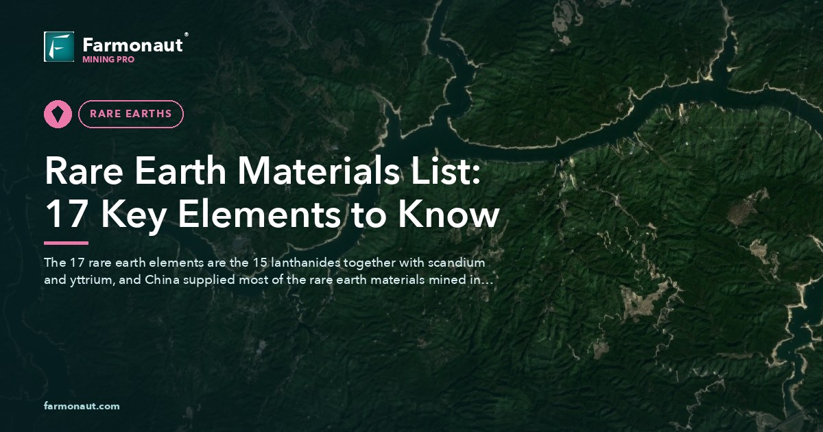 Rare Earth Materials List: 17 Key Elements To Know