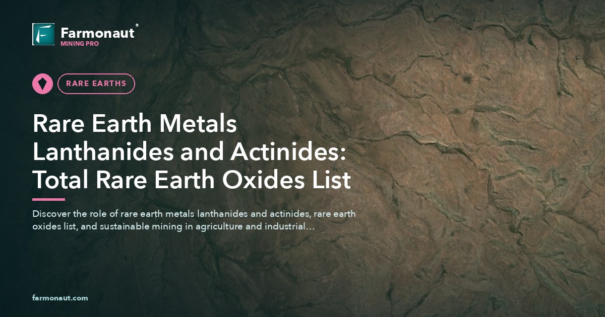 Rare Earth Metals Lanthanides And Actinides: Total Rare Earth Oxides List