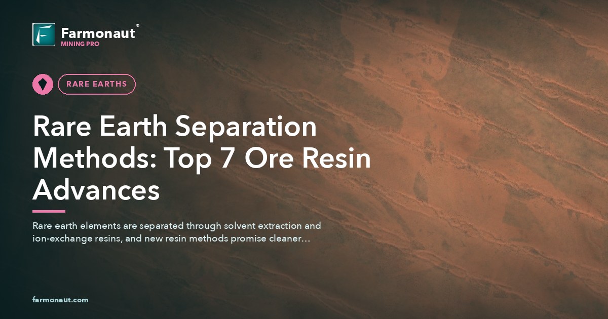 Rare Earth Separation Methods: Top 7 Ore Resin Advances