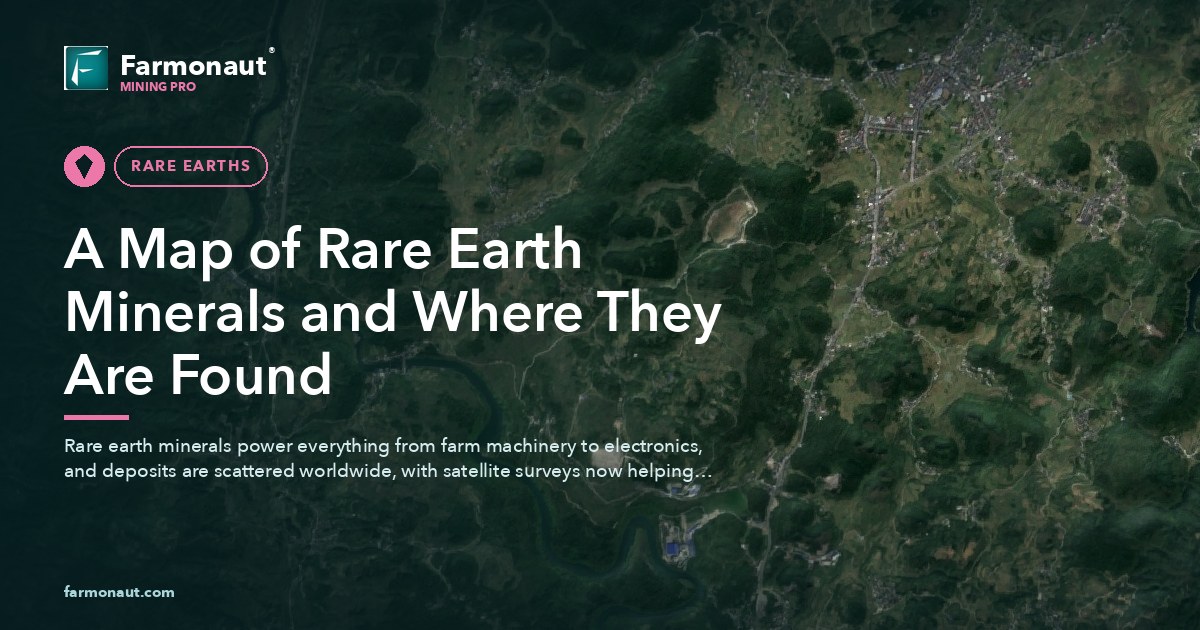 A Map Of Rare Earth Minerals And Where They Are Found