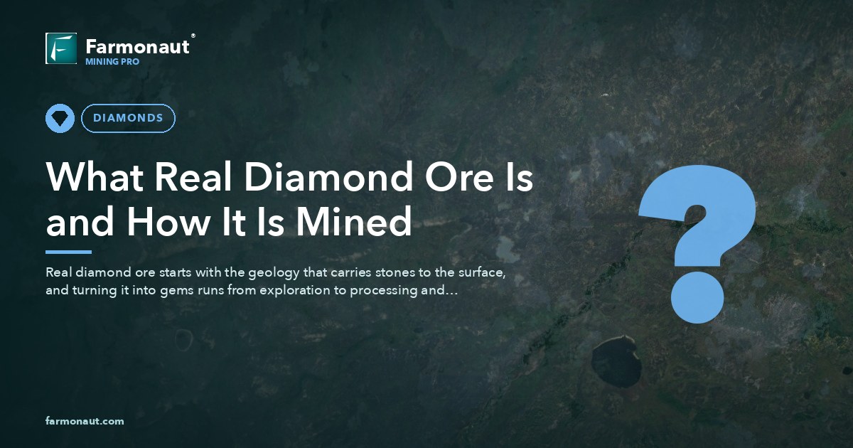 What Real Diamond Ore Is And How It Is Mined