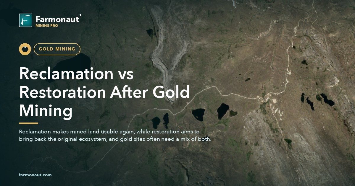 Reclamation Vs Restoration After Gold Mining