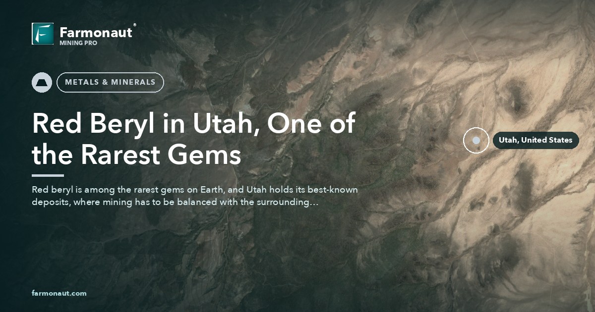 Red Beryl In Utah, One Of The Rarest Gems