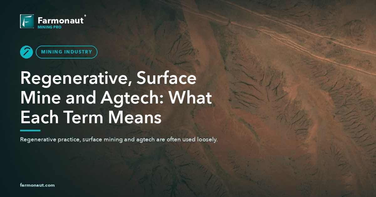 Regenerative, Surface Mine And Agtech: What Each Term Means